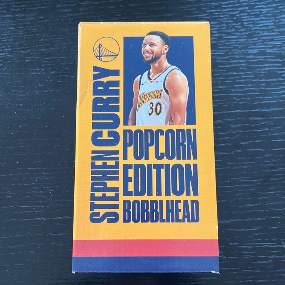 Stephen Curry POPCORN EDITION Bobblehead 2019 Golden State Warriors NIB (item A) - Picture 9 of 15